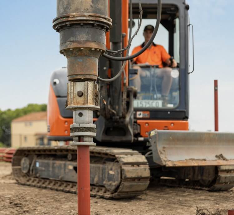 Screw Pile used in road construction