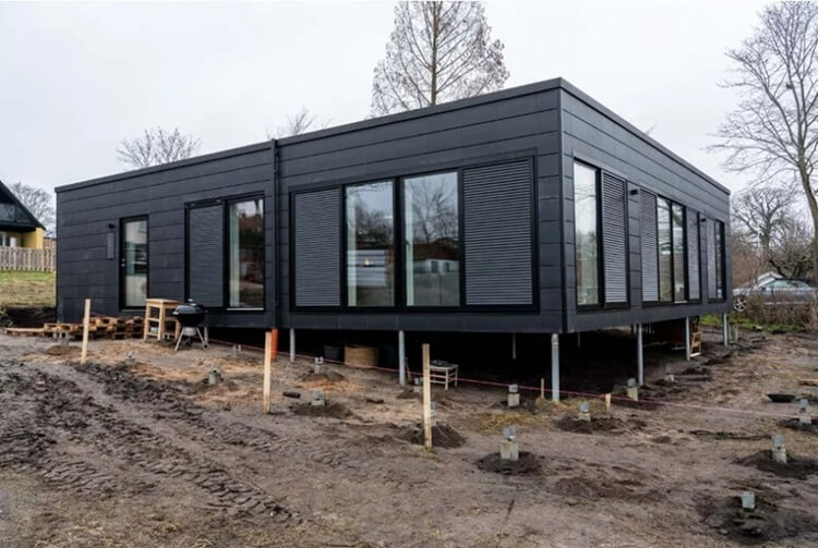 screw pile for prefab and modular building