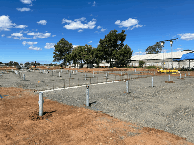 Black Water Screw Piles Installed