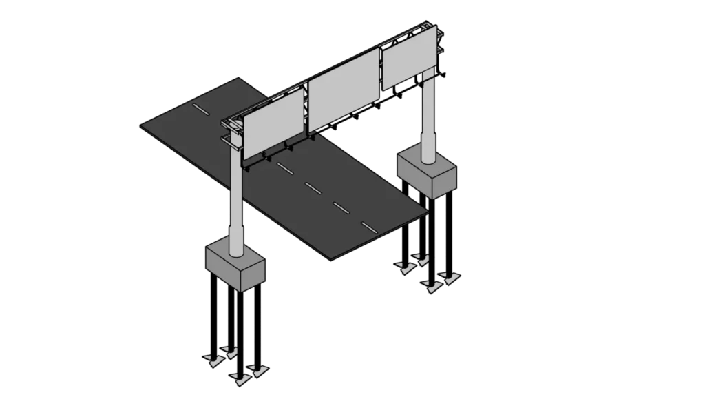 screw pile for Signage